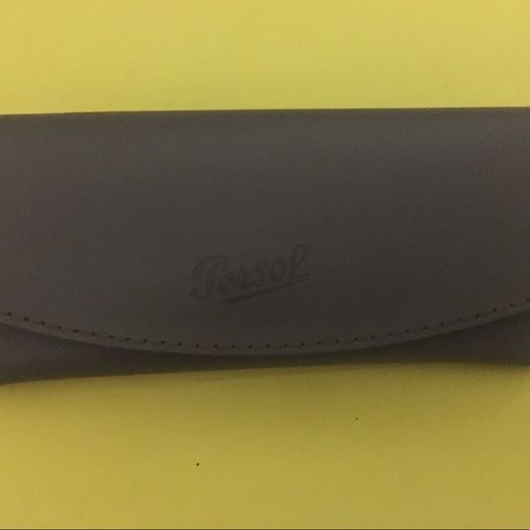 PERSOL Leather Semi-Hard Eyeglasses Case ITALY